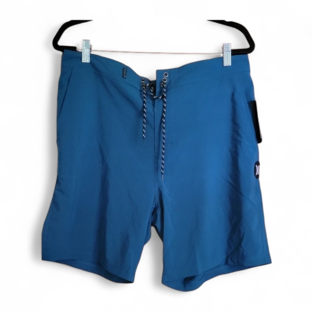 Hurley Teal Blue Athletic Shorts with Sleek Design #4